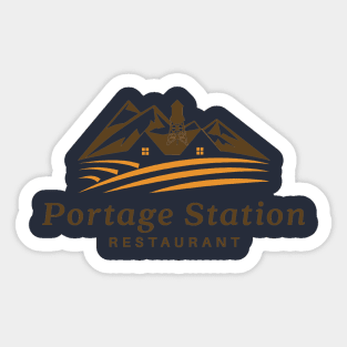 Portage Station Restaurant Sticker